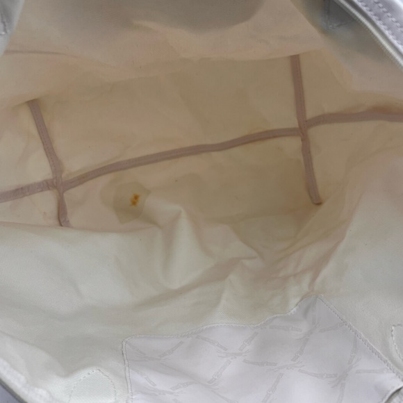 LONGCHAMP white large canvas purse - Picture 8 of 12